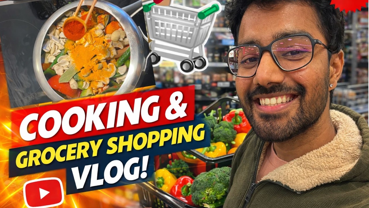 Meal Preparing for Students | Student in UK Cooking And Grocery Shopping | SneakpeakwithShubham