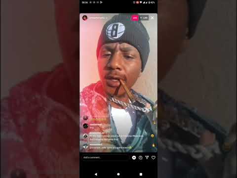 Emtee went live and looked so mad . 🤣" Niggas making him angry ".