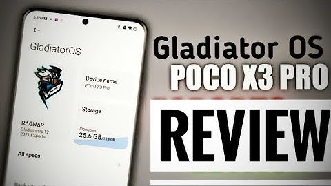 Poco X3 Pro Gladiator Os - The Best Gaming Rom