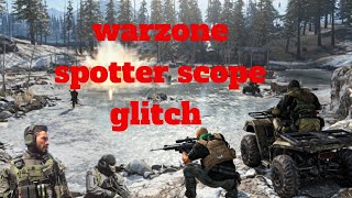 Warzone spotter scope glitch!!!! semi wall hack