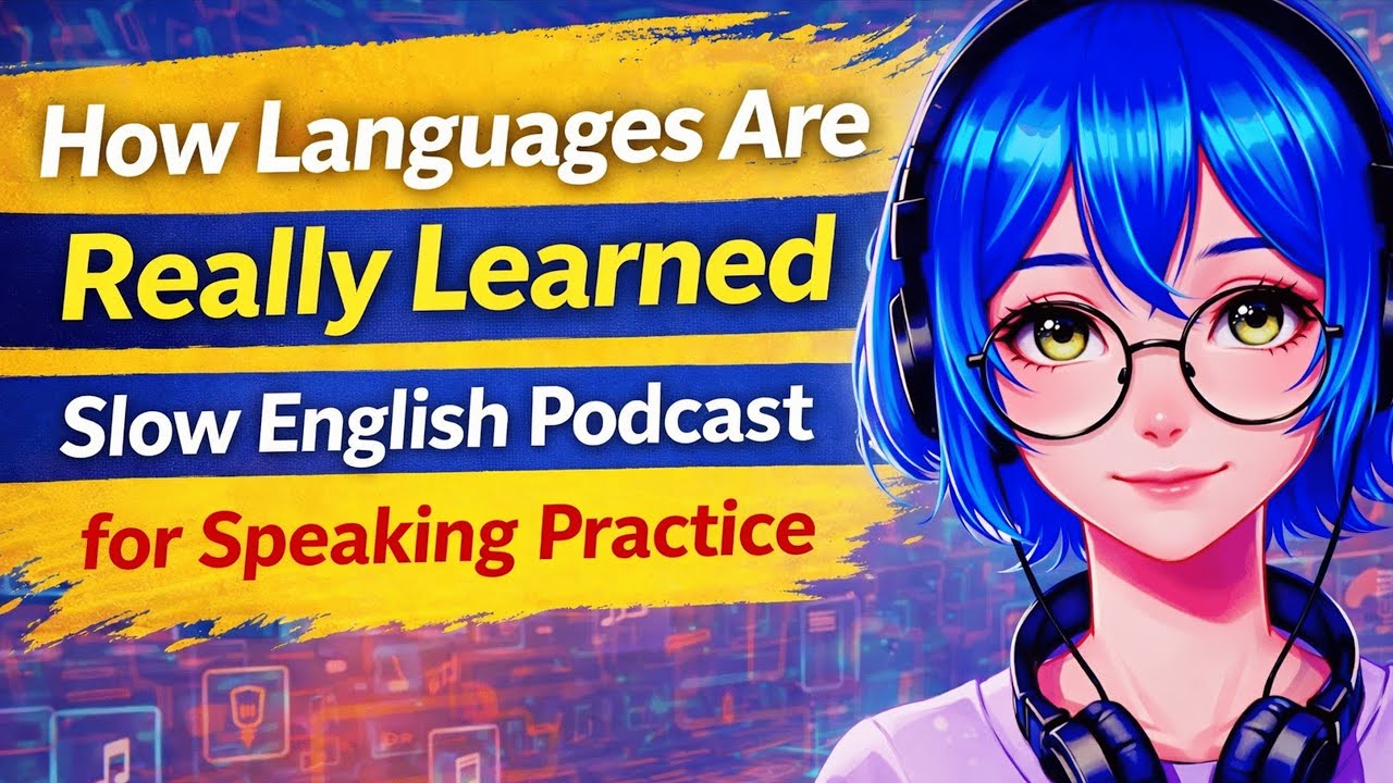 How Languages Are Really Learned | Slow English Podcast for Speaking Practice