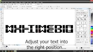 CorelDRAW reflection text tutorials