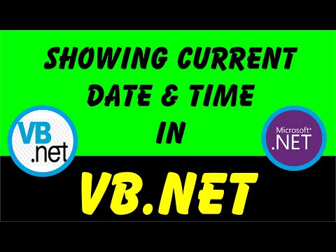 Easiest way of showing current date and time in VB Net Project