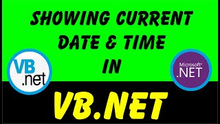 Easiest Way Of Showing Current Date And Time In Vb Net Project