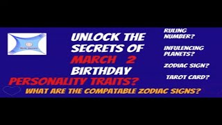 Unlocking March 2 Birth Secrets: A Short Video #birthday #astrology #personality