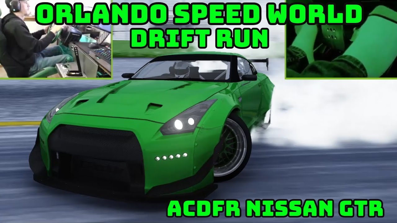 Formula Drift Run at VDC Orlando Speedworld | ACDFR Nissan GTR