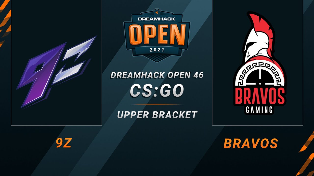 CS:GO - 9z vs. Bravos [Ancient] Map 1 - DreamHack Open 46  - Upper Bracket - OCE