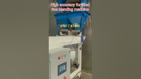 fortified rice blending machine #frk  #fortified #rice    #blending #machine