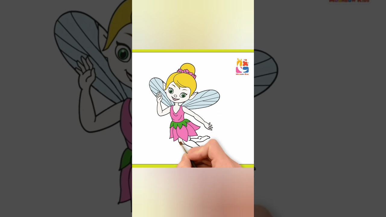 How to Draw a Little Fairy🧚Easy Drawing for Beginners🌟Simple Drawing For Kids Easy Step by Step Art