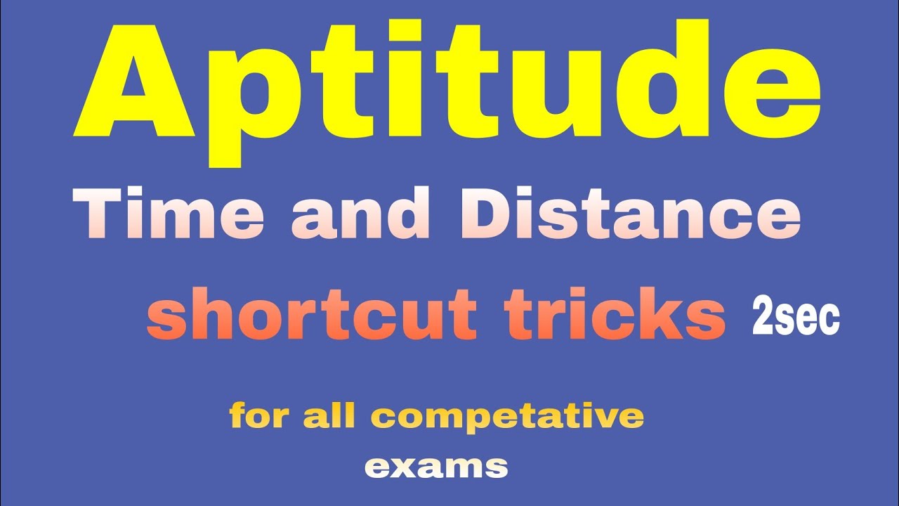 Time & Distance|Time & distance shortcuts| keerthi sree creations ...