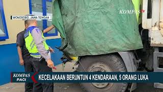 Kecelakaan Beruntun 4 Kendaraan Di Wonosobo Yang Sebabkan 5 Orang Luka