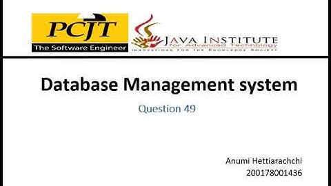 49. Database Management System Task 49