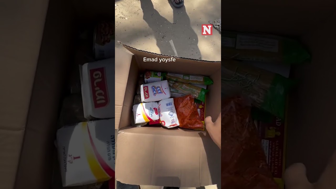 Chaos Erupts As Palestinians Rush To Collect Long-Awaited Aid