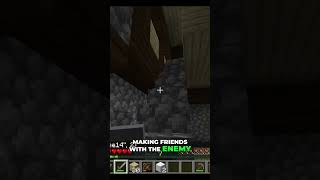 Minecraft Friend Names Pillager "Lesla" While Being Attacked! #shorts