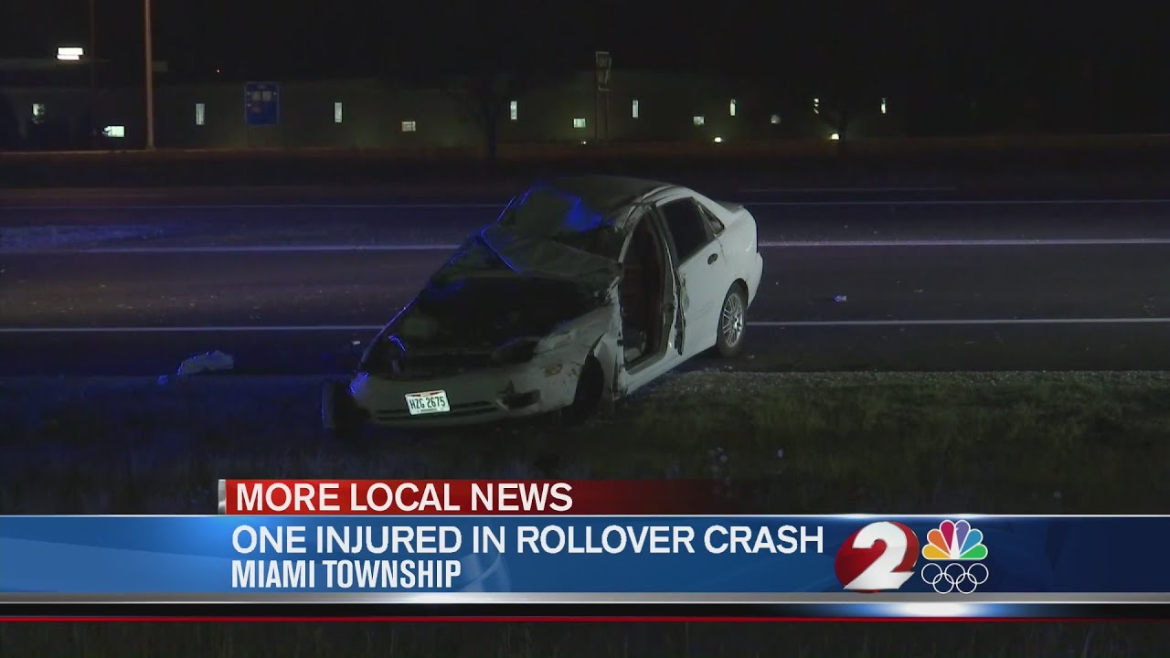 One injured in rollover crash - YouTube