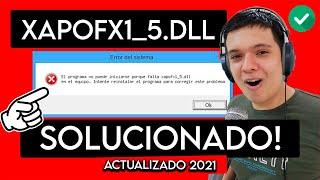 SOLUCIÓN | Error Falta XAPOFX1_5.dll |  Bien Explicado 2021 Wealth