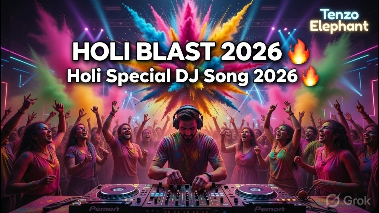 Radha Krishna COLOR BOMB DROP 💥Holi Party Anthem 2026 Massive DJ Festival Mix #viral #shorts #holi26