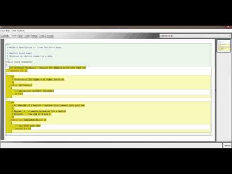 Mi primer programa en BlueJ, Java