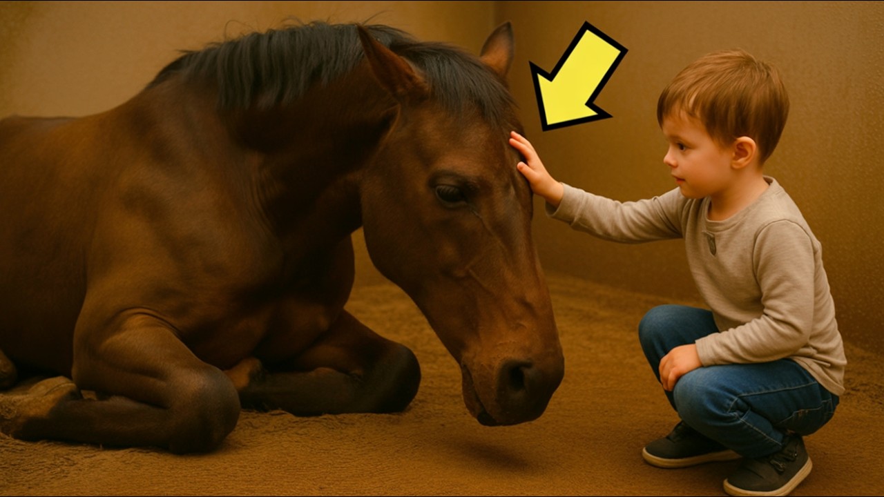 SEI STARK UND STEH AUF… SAGTE DER JUNGE ZUM KRANKEN PFERD… WAS DANACH PASSIERTE…