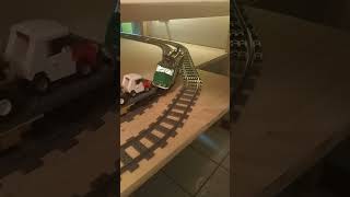 Lego city cargo train derailed#shorts