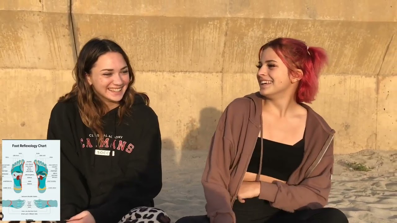 2 volunteers really did reflexology and mental health interview