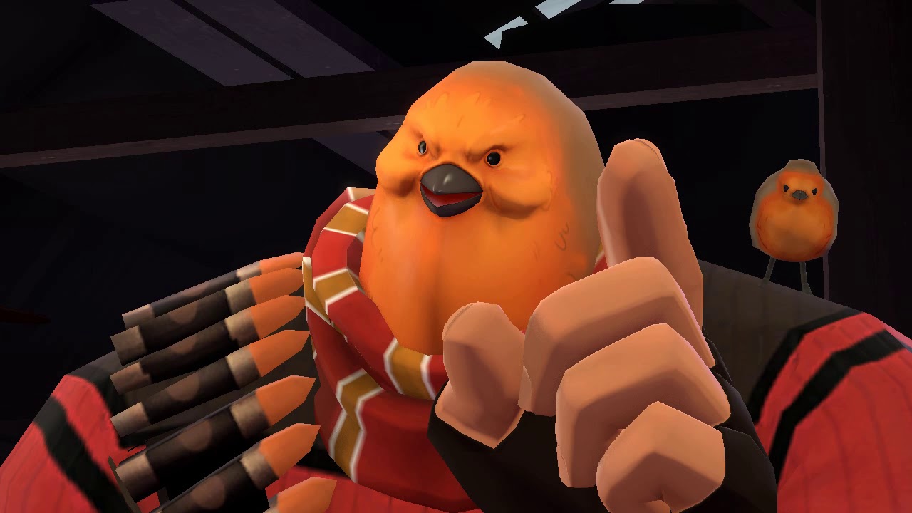 poot, pootis, bird, birb, chicken, kiev, halloween, tf2, team, fortress, va...