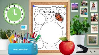 Simple Circles Worksheet Coloring Morning Work Math Brain Break