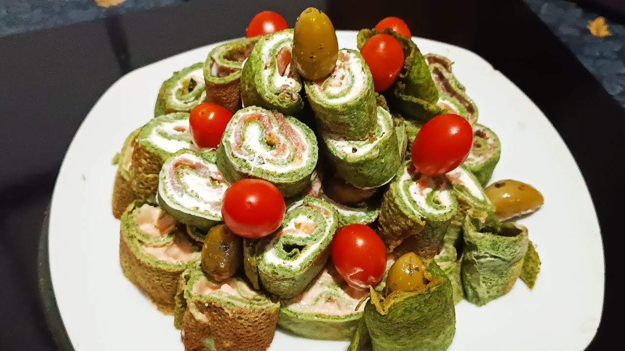  CRESPELLE di spinaci /Antipasti aperitivi centro tavola delle feste/ 