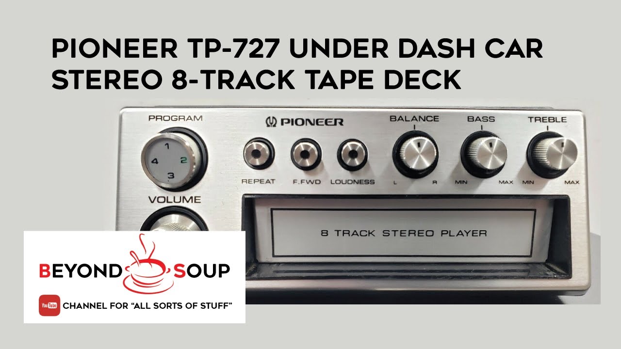 Old School Pioneer TP-727 Car Stereo 8-track Tape Deck/Player