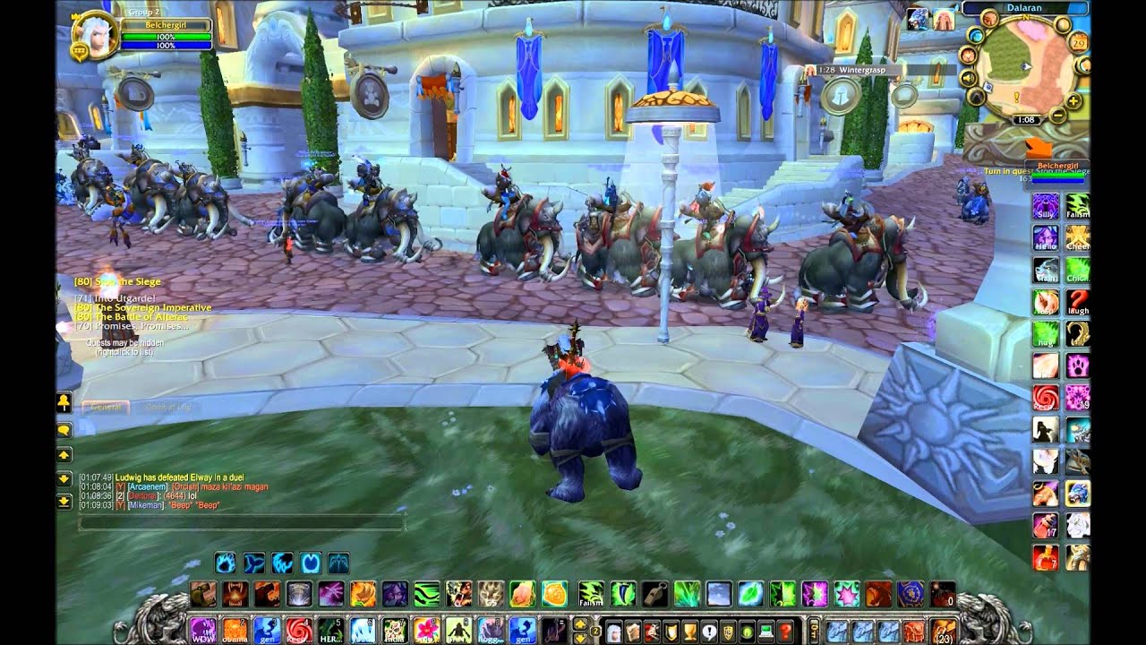 WOW - Dalaran City Mammoth Train -- 6-29-2010