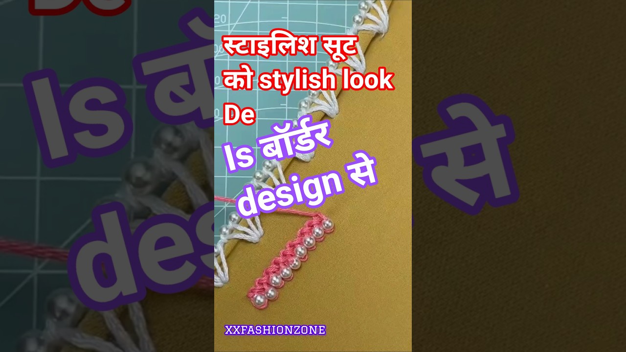 Stylish Suit Look with Stylish Border Embroidery Design ✨ | Trending Fashion Hack🔥style 352 