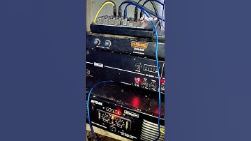 2 amplifier 1 mixer connection Ahuja amplifier and stranger 4000 watts amplifier