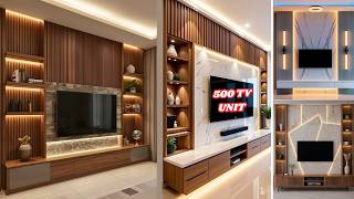 😍 500 Wall TV Cabinet Designs For Modern &amp; Luxury Living Room Ideas |  TV Unit Designs #tvunit #47