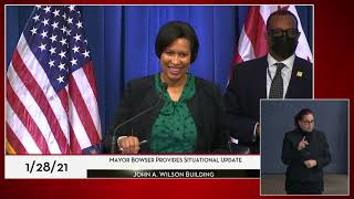 Mayor Bowser Provides Situational Update, 1/28/21