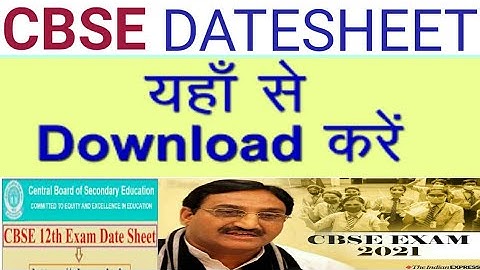 CBSE NEW DATESHEET|how to download cbse datesheet |cbse datesheet|datesheet|cbse|10 and 12 datehseet