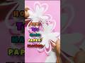 DIY Paper Flower Craft |Beautiful Paper Flower Making Idea#diy #diy #art