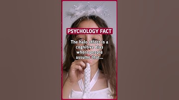 The halo effect is a cognitive bias where people assume that... #facts #psychology #psychologyfacts