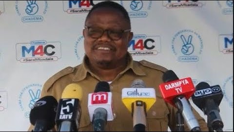 TUNDU LISSU-''Wagombea wa CCM wamenipigia SIMU wanasema tumechoka/CHADEMA tuna wafuasi wengi''