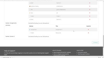Transfer course from sandbox to production site