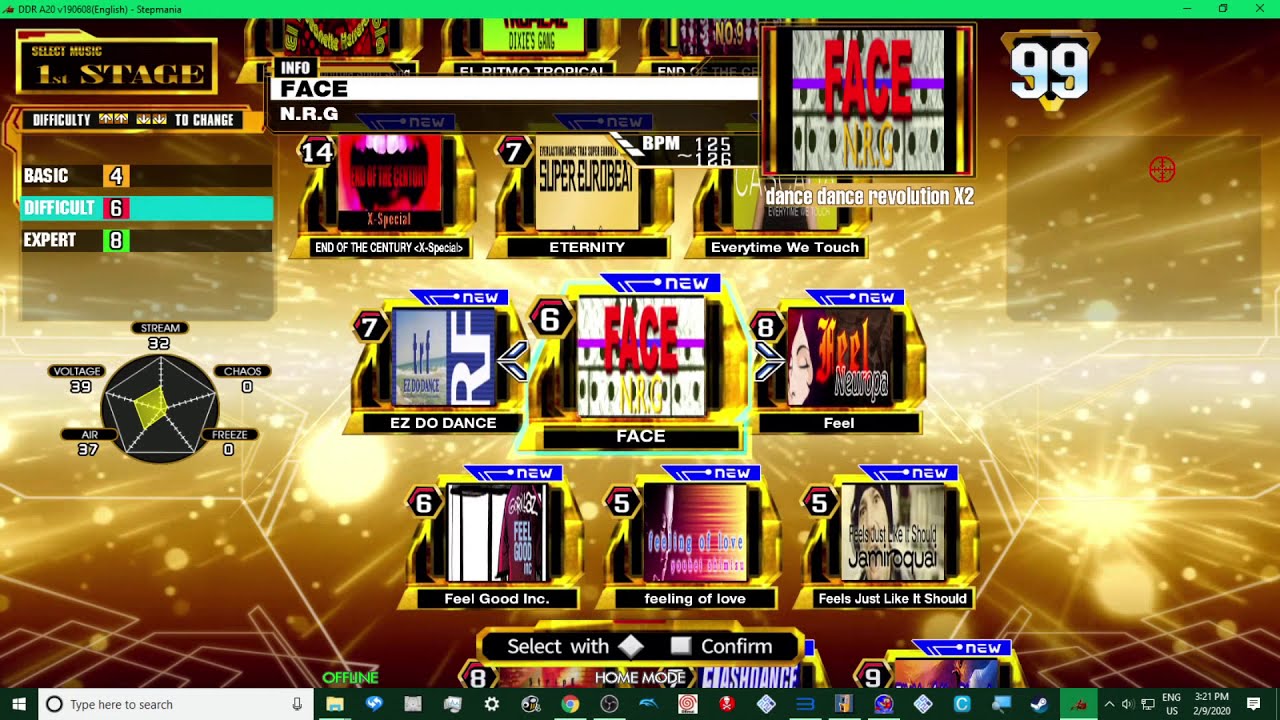 ddr a stepmania theme