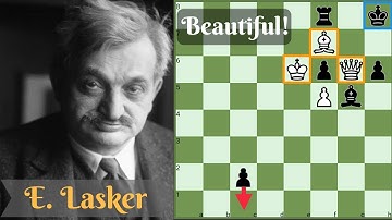 A Beautiful Chess Study by Emanuel Lasker | White Mates in 6 | Second World Chess Champion