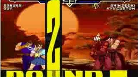 MUGEN All P.o.t.S. guy, sakura vs ryu, shin gouki