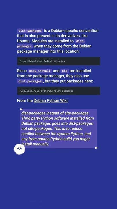 What's the difference between dist-packages and site-packages? #shorts ...