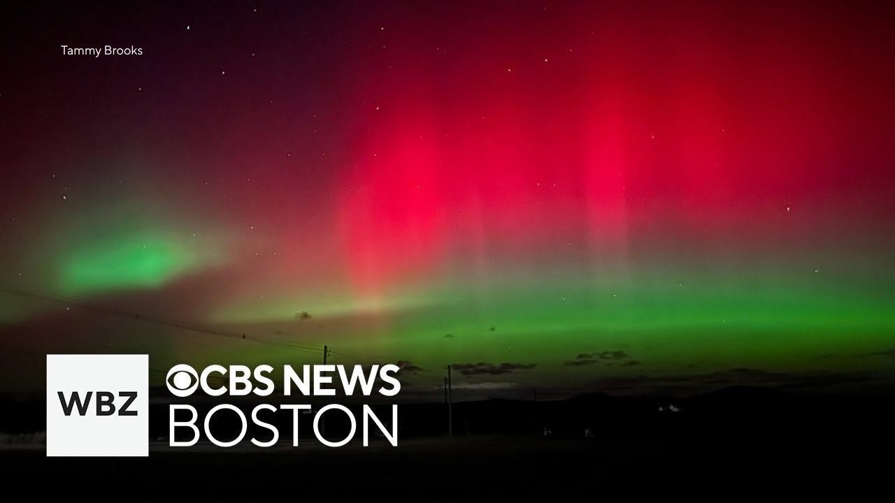 Northern lights dazzle over Massachusetts