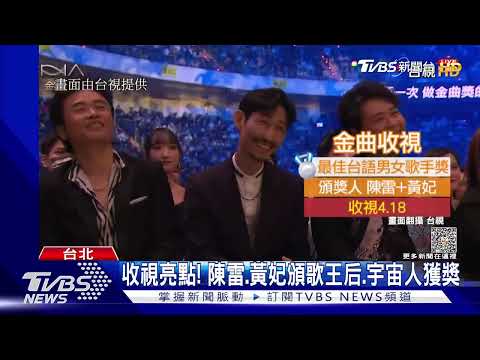 金曲最高收視「不是艾怡良頒錯獎」新科金曲台語歌后領獎最多人收看｜TVBS娛樂頭條