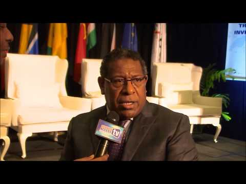 HE Roy Mickey Joy at the 3rd CARIFORUM-EU Business Forum