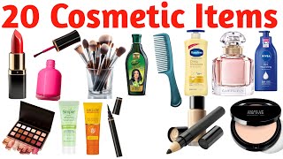 20 Cosmetic Items Names For Kids With Pictures & Sounds Video