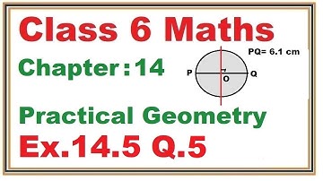 Ex.14.5 (Q.5) Chapter:14 Practical Geometry | Ncert Maths Class 6 | Cbse