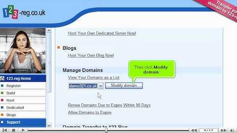 Updating DNS at 123-reg.co.uk