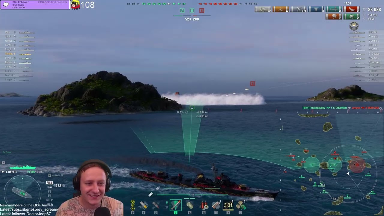 Hayate - A pretty decent gunboat in wows